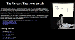Desktop Screenshot of mercurytheatre.info