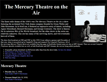 Tablet Screenshot of mercurytheatre.info